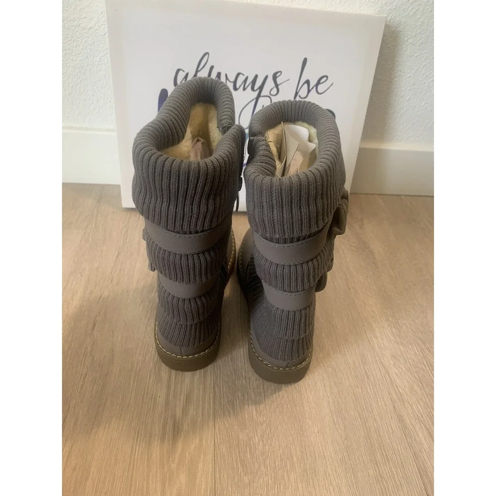 (16) Dream pairs boots for‎ girls grey color size 1